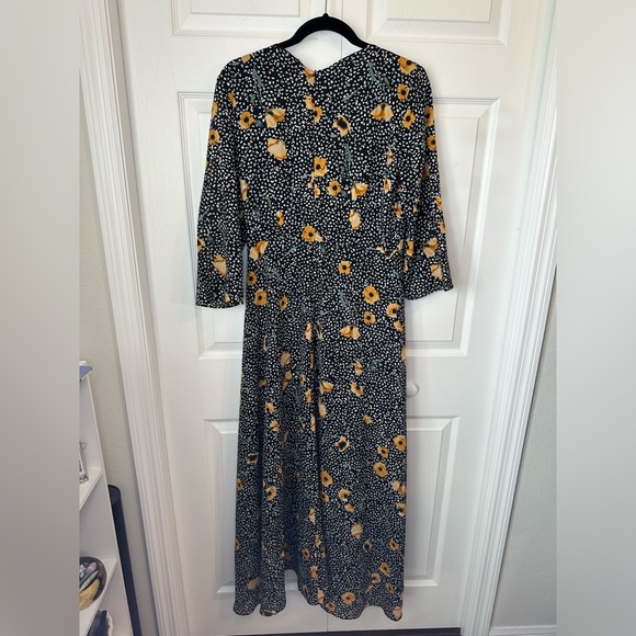 Great Jones Faux Wrap Long Dress sz.6 - Picture 4 of 6